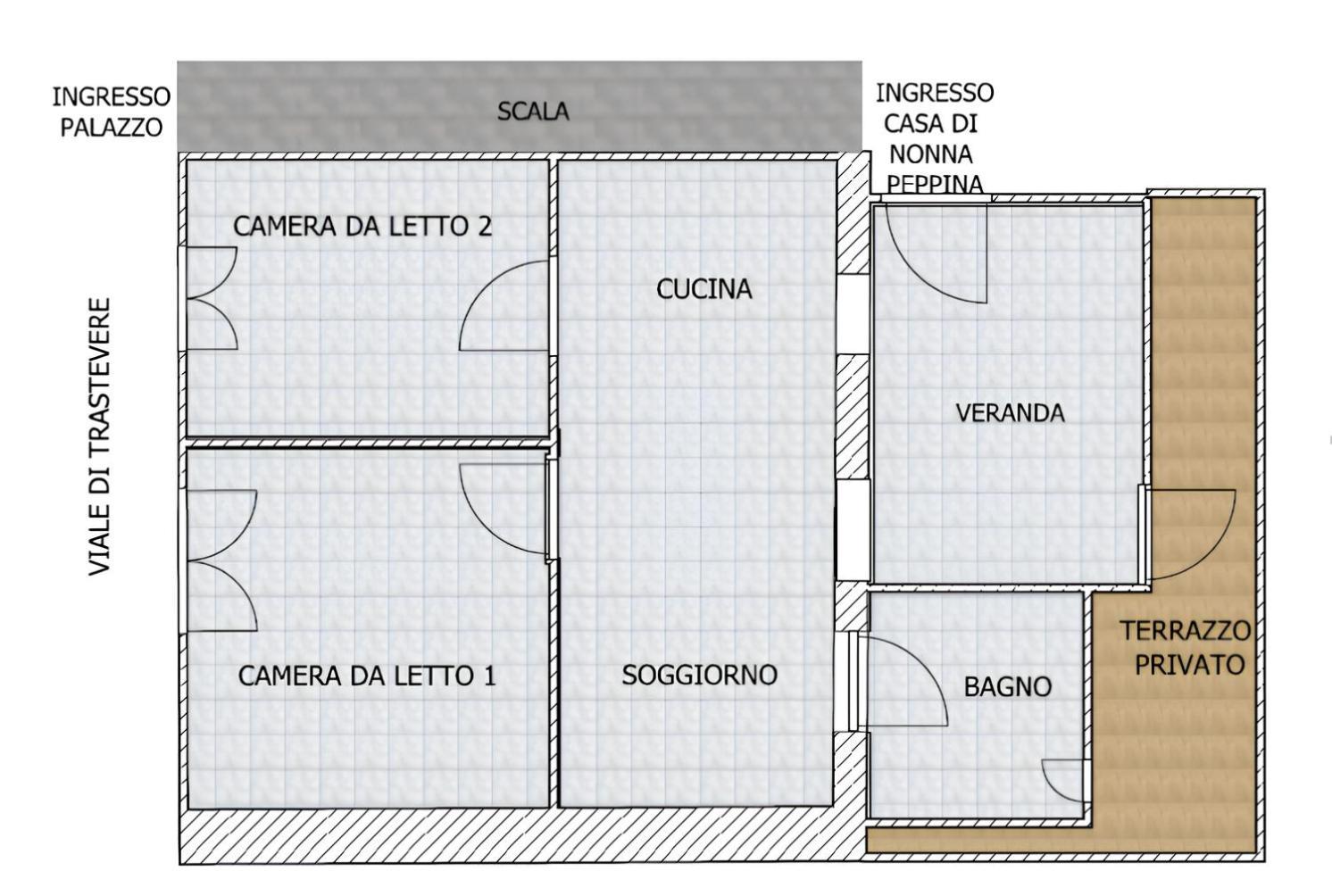 La Casa Di Nonna Peppina A Trastevere Rome Bagian luar foto